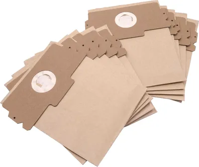 Produktbild von vhbw 10x Staubbeutel Ersatz für Hanseatic 684.121 für Staubsauger - 26cm x 21cm braun