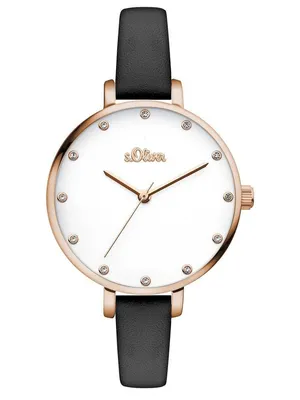 Produktbild von s.Oliver Damen Uhr Armbanduhr Leder SO-3456-LQ