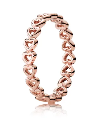 Zdjęcie produktu dla Pandora Rowed Hearts Ring 180177 Pierścionek damski, Rozmiar pierścionka:56