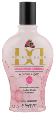 Productafbeelding van Brown Sugar Double Dark Choco Covered Strawberries bruiningslotion aardbei 221 ml