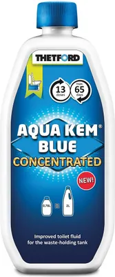 Produktbild von THETFORD Aqua Kem Blue Konzentrat - Sanitärzusatz für mobile Toiletten - 780ml - Reduziert Gasentwicklung