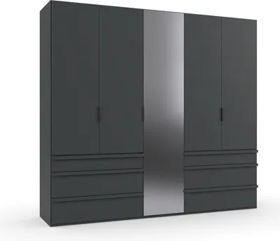 Produktbild von Falttürenschrank >OXFORD< in GRAPHIT - 250x236x58cm (BxHxT)