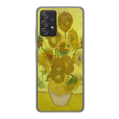 Produktbild von MuchoWow® Handyhülle Schutzhülle Hülle für Samsung galaxy a73 Sonnenblumen - Vincent van Gogh Silikon Softcase Handy Hülle - Handyhülle