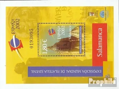 Produktbild von Briefmarken Spanien 2002 Mi Block104 (kompl.Ausg.) postfrisch Briefmarkenausstellung