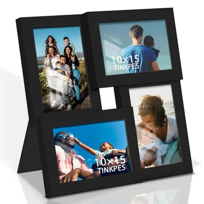 Obrázok produktu pre Fotorámik koláž 10 x 15 cm, 4 kusy, čierna, pre nástennú dekoráciu