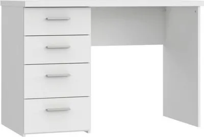 Obrázek produktu pro Psací stůl TEINN se čtyřmi šuplíky, bílá