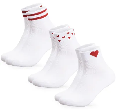Produktbild von Occulto Damen Motiv Quarter Socken 3er Pack (Modell: Gianna)