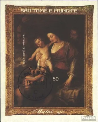 Produktbild von Briefmarken Sao Tome e Principe 1977 Mi Block7B (kompl.Ausg.) gestempelt Weihnachten