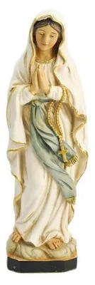 Jungfrau-von-Lourdes-Figur, handbemaltes Harz, 20 cm