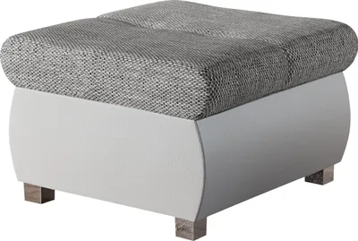 Produktbild von MIRJAN24 Polsterhocker Orkan Klein, Moderne Sitzhocker vom Hersteller, Holzkonstruktion, 60x60x39 cm (Farbe: Soft 017 + Lawa 05)