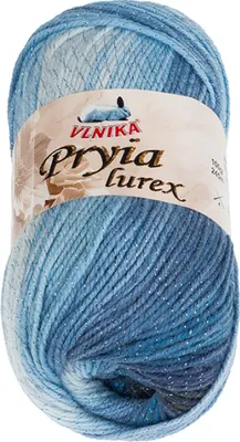 Zdjęcie produktu dla Przędza PRYIA lurex - 100 g / 245 m - niebieska