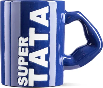 Produktbild von Blauer Becher mit Aufschrift - SUPER DAD