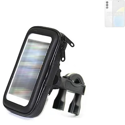 Produktbild von K-S-Trade Fahrrad-Halterung kompatibel mit Meizu 20 Classic Handy-Halterung Halter Lenkstange Fahrradhalterung Motorrad Bike Mount Wasserabweisend