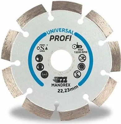 Produktbild von MandreX Diamanttrennscheibe Universal Profi Ø 230 mm Bohrung 22,23 mm