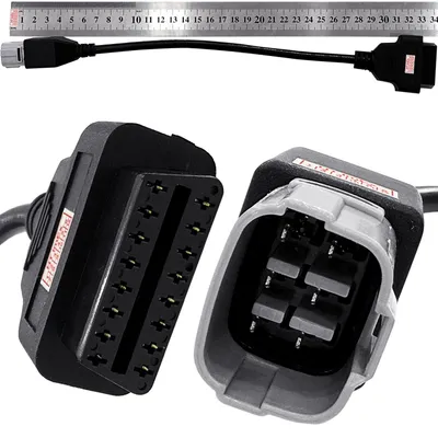 Produktbild von Adapter für Suzuki 6 Pin OBD auf OBD2 Anschluss Diagnose Kabel Motorrad