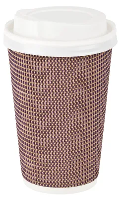 Produktbild von 100x Premium Doppelwand Kaffeebecher CoffeeToGo mit Trinkdeckel 400/510ml