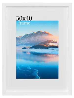 Image de Cadre photo en bois, dimensions 30 x 40 cm
