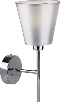 Zdjęcie produktu dla Kinkiet VOX chromowany srebrny 1xE14x40W tkanina wym:30x17x13cm IP20 Candellux