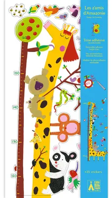 Image de Décoration chambre d'enfant autocollants mesure Les Amis d'Amazon, Djeco