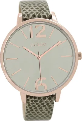 Produktbild von Oozoo Leder Damen Uhr Analog Quarzuhr Armband grün Timepieces D2UOC9152A
