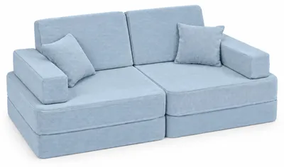 Zdjęcie produktu dla Angelove - Sofa dziecięca z funkcją spania - Sofa do zabawy dla dzieci - Turkusowa
