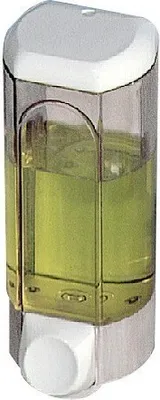 Produktbild von Marplast Seifenspender 0,8L aus Kunststoff in versch. Farben zur Wandmontage, Farbe:Transparent