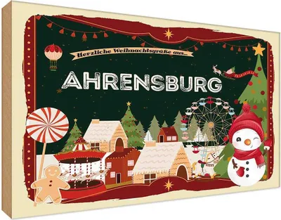 Produktbild von vianmo Holzschild 20x30 cm Weihnachten aus AHRENSBURG