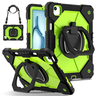 Produktbild von Tablethülle Apple iPad Air 11 2026 2025 2024 Hybrid 360 Grad Schultergurt Tasche