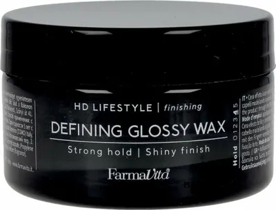 Imagen del producto de Farmavita HD Lifestyle, cera moldeadora para el cabello, 100 ml – Cera de styling que suaviza y proporciona un acabado brillante para un peinado impecable