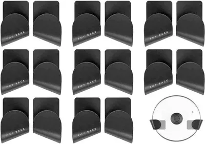 Productafbeelding van Topdekselhouder - 8 stuks - Dekselhouder voor de keuken - zelfklevend - verstelbaar - Organizer voor pan- en deksels - opbergoplossing voor deksels - wandmontage - kunststof