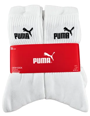Zdjęcie produktu dla PUMA – zestaw 6 par skarpetek w różnych wzorach, kolor: biały