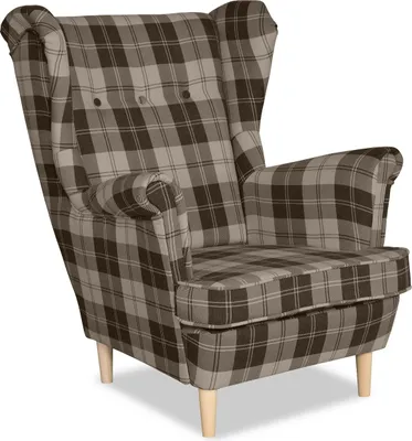 Produktbild von Family Meble Ohrensessel Winston Relaxsessel Skandinavisch Bequemer Sessel Loungesessel Fernsehsessel Für Wohnzimmer Schlafzimmer Büro Braun
