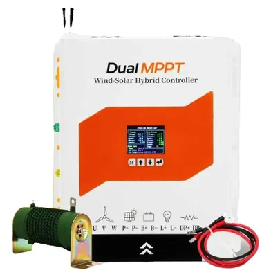 Zdjęcie produktu dla Kontroler hybrydowy, ładowanie MPPT, monitorowanie w czasie rzeczywistym, sterownik DMPPT o mocy 6 kW, napięcie 24V/48V