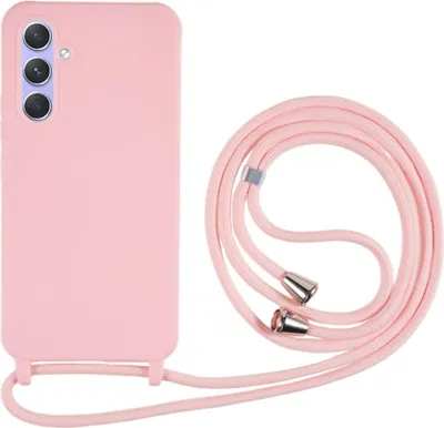 Produktbild von Samsung Galaxy S25 Hülle - Coverup Colour TPU Back Cover mit Handykette - Pink