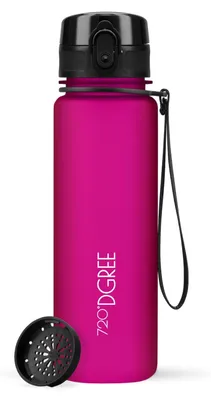 Produktbild von 720°DGREE Trinkflasche uberBottle softTouch mit Sieb fuchsia pink 0,5l