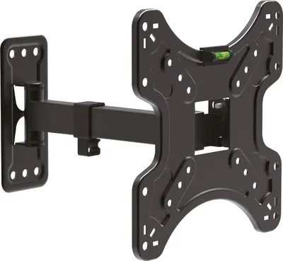 Produktbild von TV-Wandhalterung mit Arm 15-47" - VESA 75x75/100x100/200x200 - Neigbar & 180° drehbar - Max. 30 kg - Kabelmanagement - Schwarz [39694B]