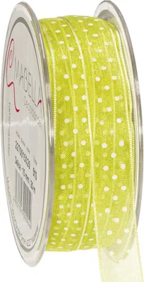 Produktbild von Geschenkband mit Punktmuster für kreative Dekoration und Verpackung