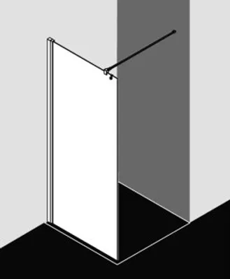 Produktbild von Kermi WALK-IN LIGA TWF 900x1850mm BV:875-900 SIMG ESG klar