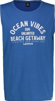 Produktbild von Tanktop in Jersey-Baumwollqualität mit modernem Schnitt und sportiver Brustprint