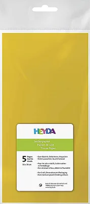 Obrázek produktu pro Heyda 203310510 Tissue paper, w/w: 50 cm × 70 cm, 20 g/m², žlutý