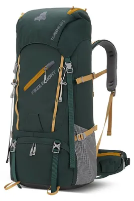 Image de Elzusha - Sac à dos de randonnée étanche de 65 litres, avec housse de pluie