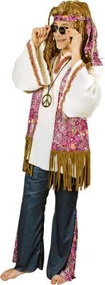 Produktbild von K31250772-46-48 Herren Hippie Kostüm Peace Gr.46-48