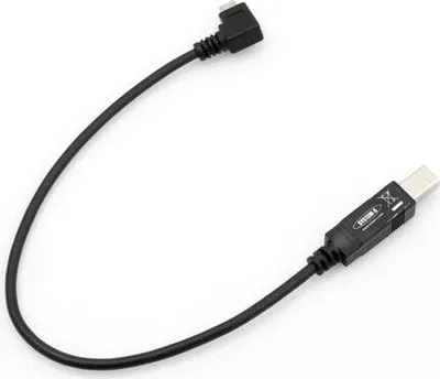 Produktbild von System-S USB Typ-B zu Micro USB Kabel Datenkabel Ladekabel 90° Winkelstecker 25 cm