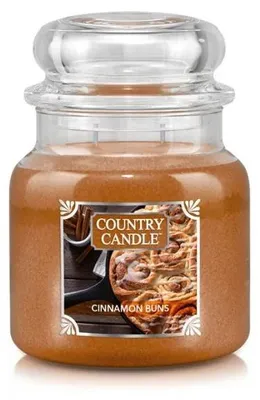 Immagine prodotto di Candela profumata "Cinnamon Buns" della Country Candle, formato medio, con due stoppini (453 g)