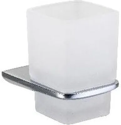 Produktbild von kielle Vega - Zahnputzbecher, Glas matt/Chrom 40018000