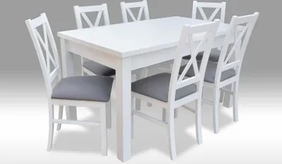 Immagine prodotto di Mobili moderni per la sala da pranzo tavolo da pranzo + 6x sedie tavolo nuovo