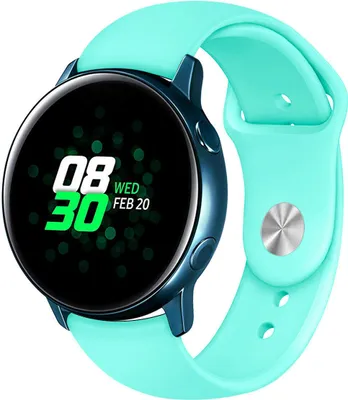 Produktbild von Strap-it Samsung Galaxy Watch Active / Active 2 Sportarmband (Aqua)