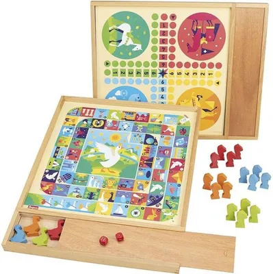 Produktbild von Tischspiel Jeujura Game of goose and small horses