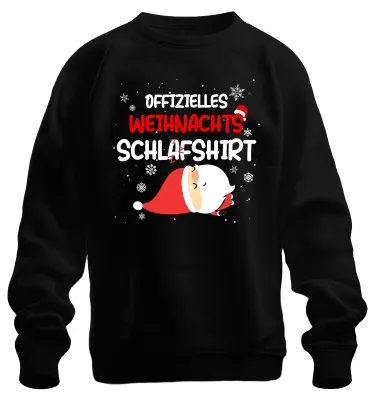 Obrázok produktu pre Oficiálne vianočné tričko na spanie Father Christmas Santa - Christmas Xmas Christmas Uni pulóver, čierna, S