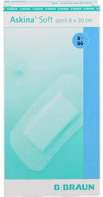 Zdjęcie produktu dla ASKINA SOFT STERIL 9X20CM HYPOALLERGENER WUNDVERBA, 30 St VER